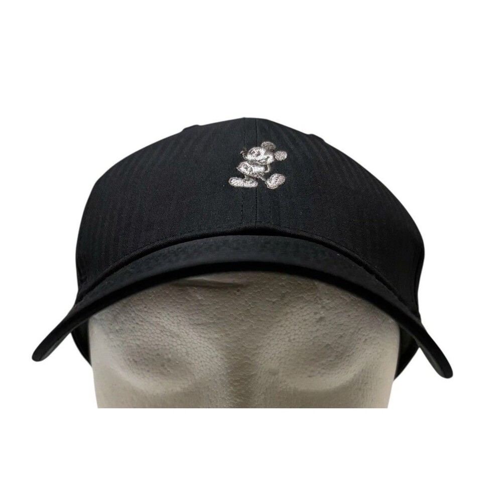 Disney Nike Golf Mickey Mouse Baseball Cap Black Striped Dri Fit Legacy91